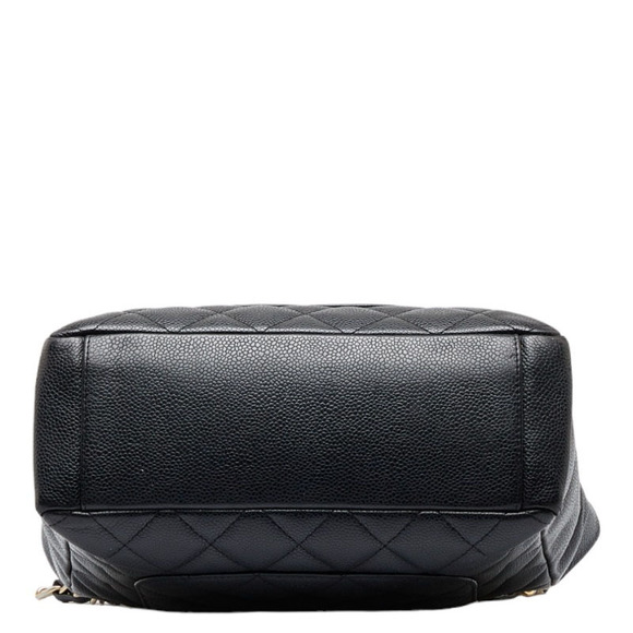 Chanel Coco Mark Chain Handbag Shoulder Bag Black Gold - Picture 2 of 8